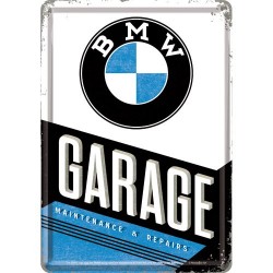 Placa metalica - BMW Garage - 10x14 cm